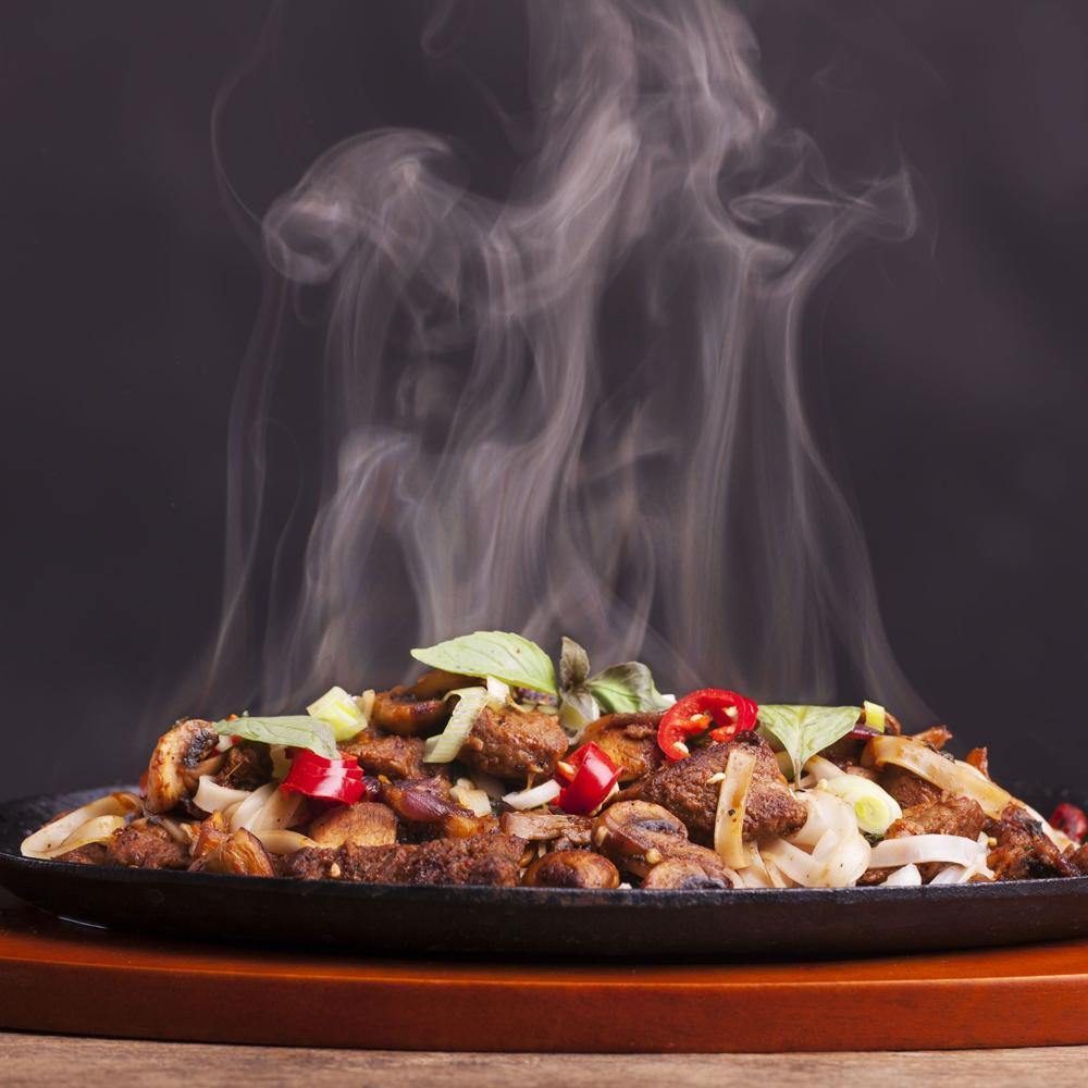 Sizzling dish online