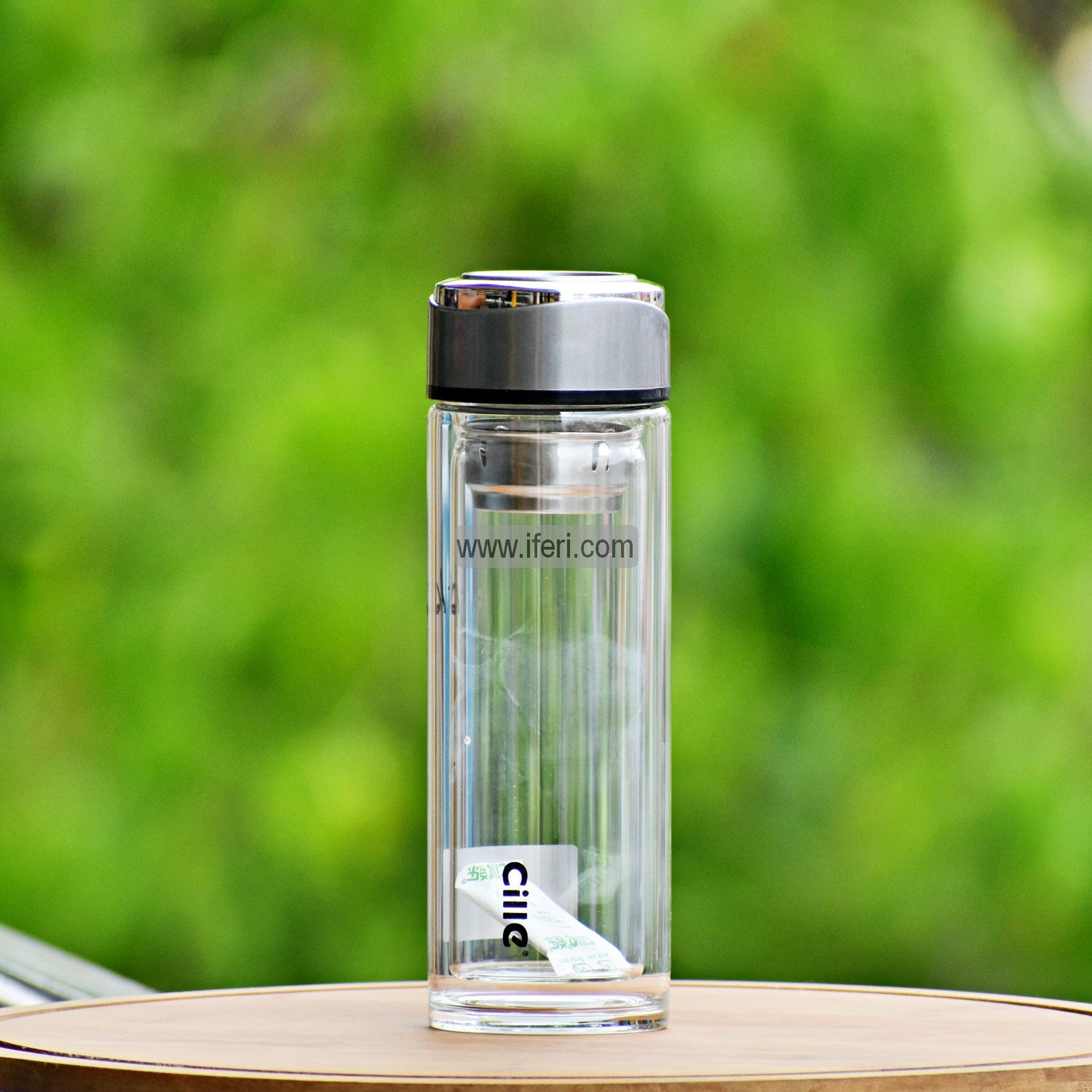 300ML Double Glass Insulated Thermos Drinking Water Bottle with