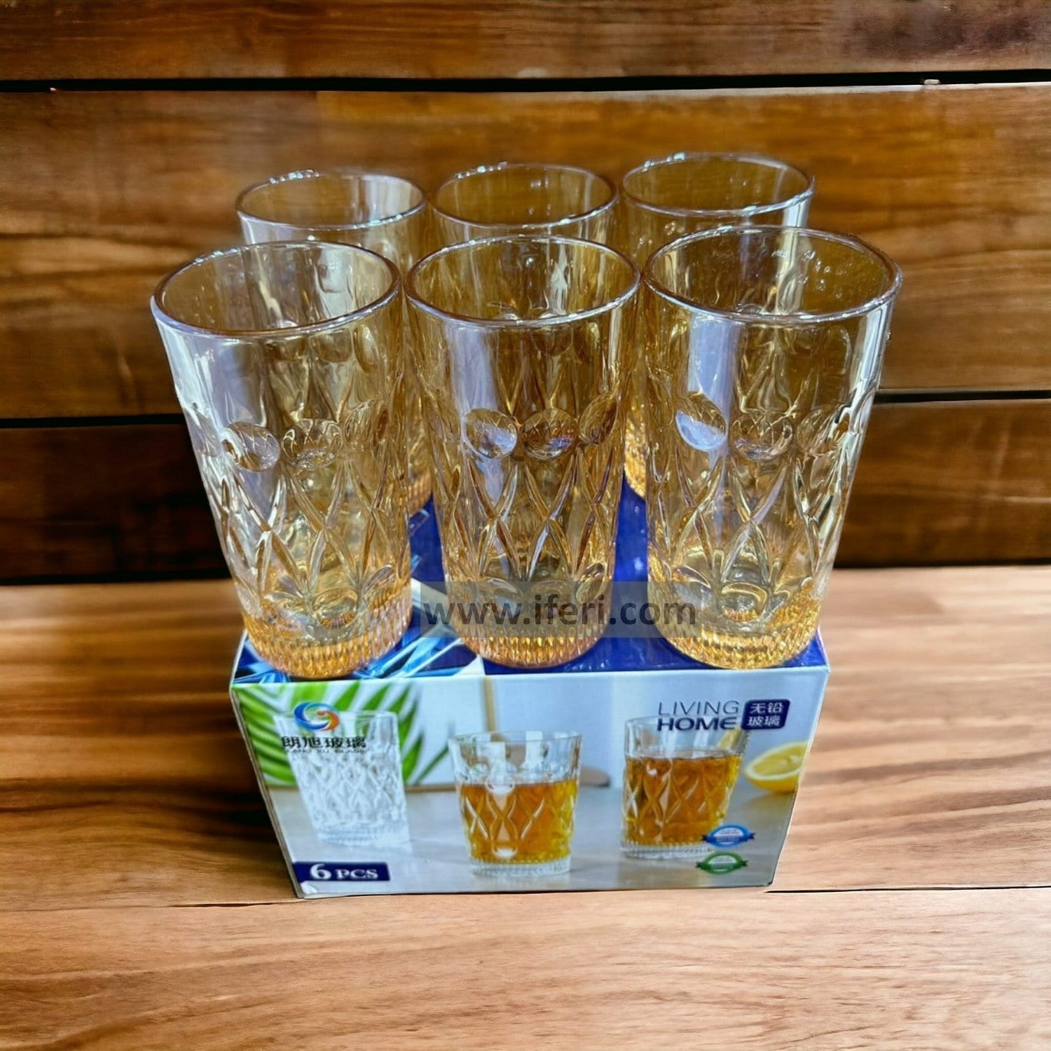 6 Pcs Water Juice Glass Set Online price in Bangladesh