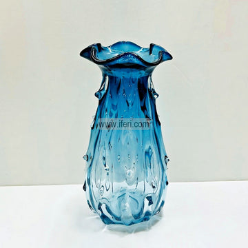 11 Inch Handmade Exclusive Heavy Glass Decorative Flower Vase HR2004