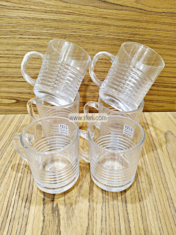 6 Pcs Glass Tea Cup Set MN0011