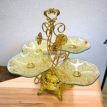 4 Tier Revolving Cake, Dessert, Appetizer Serving Stand SGR0011