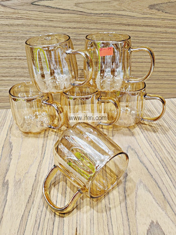 6 Pcs Borosilicate Glass Coffee Mug MN0016