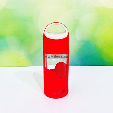 320ml Glass Water Bottle with Silicone Cover UNQ0181