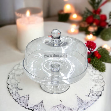 9 Inch Glass Cake Stand, Serving Platter Cake Plate, with Dome Shaped Cover SGR0034