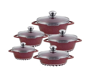 5 Pcs Jio Non Stick Cookware Set MN0072