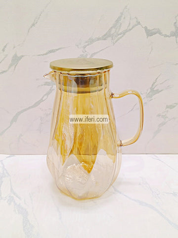 8.5 Inch Golden Borosilicate Glass Water Juice Jug MN0089