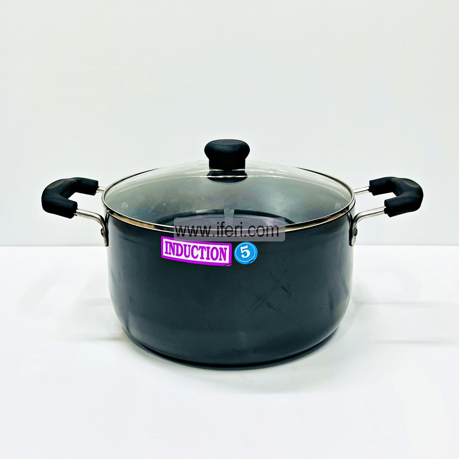 18 cm Royal Chef Induction Based Saucepan with Glass Lid MRB4724