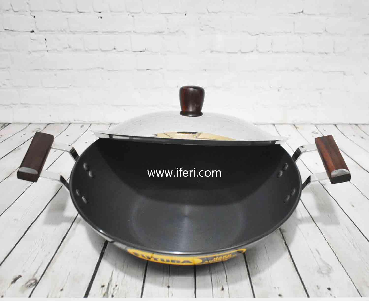 3.75 Liter Futura Hard Anodised Korai With SS Lid MBT9877 - Price in BD at iferi.com