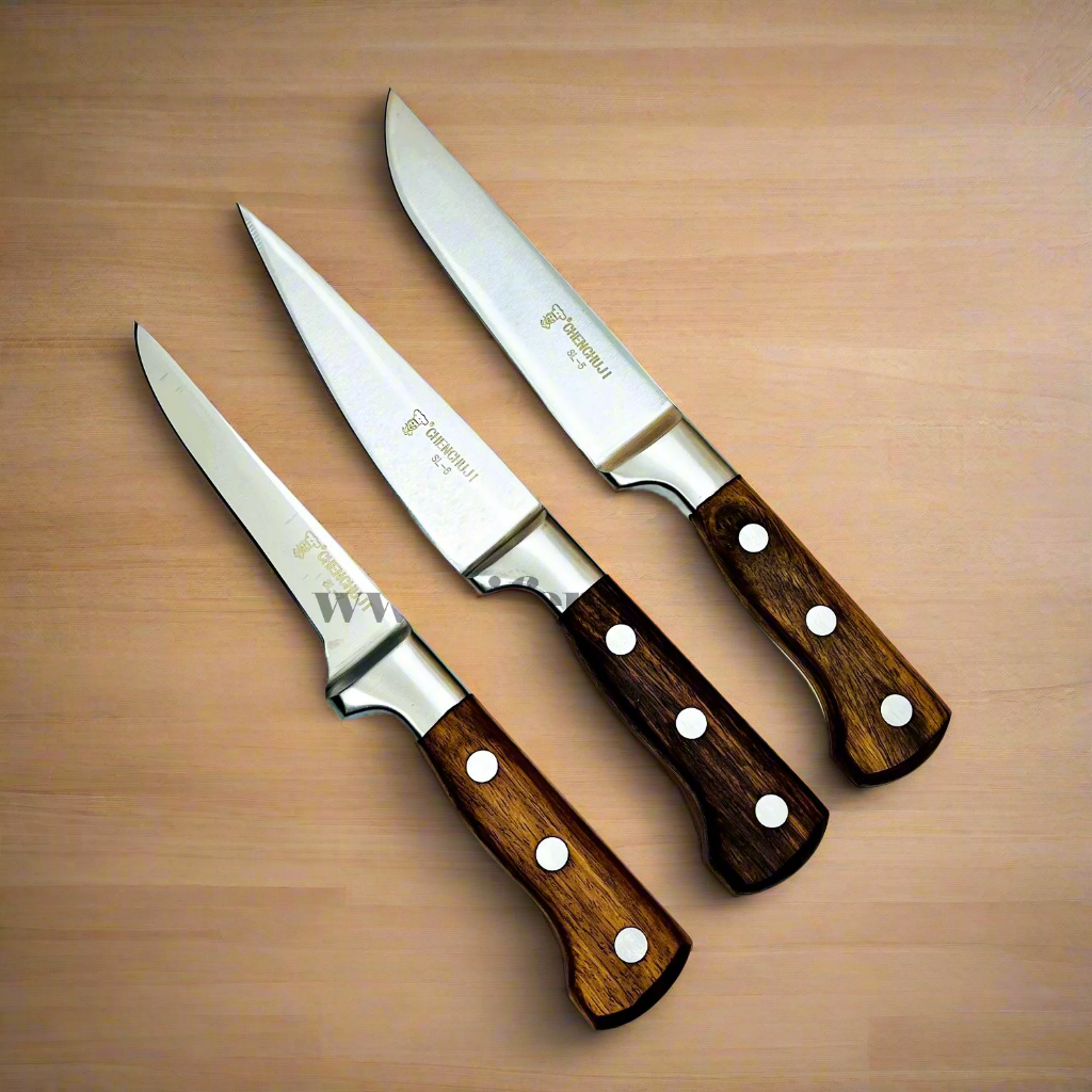 3 pcs Stainless Steel Heavy Knife Set RY-239/240/241