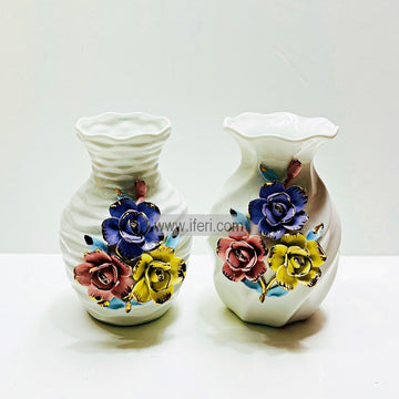 2 Pcs Exclusive Ceramic Decorative Flower Vase HR1827