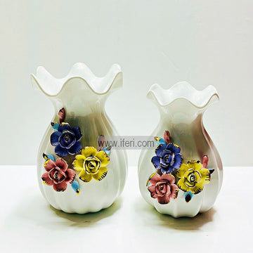 2 Pcs Exclusive Ceramic Decorative Flower Vase HR1828