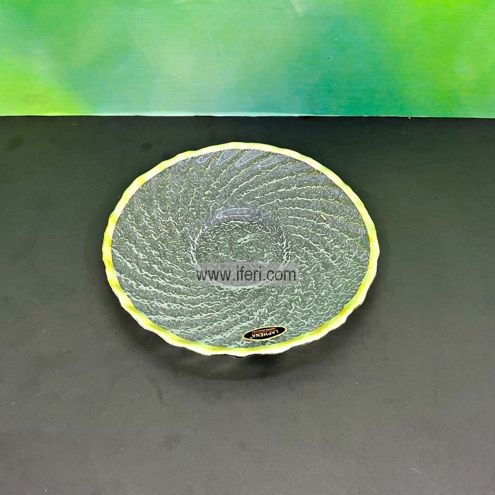 1 Pcs 7.8 Inch Exclusive Golden Rim Glass Half Plate RH0312