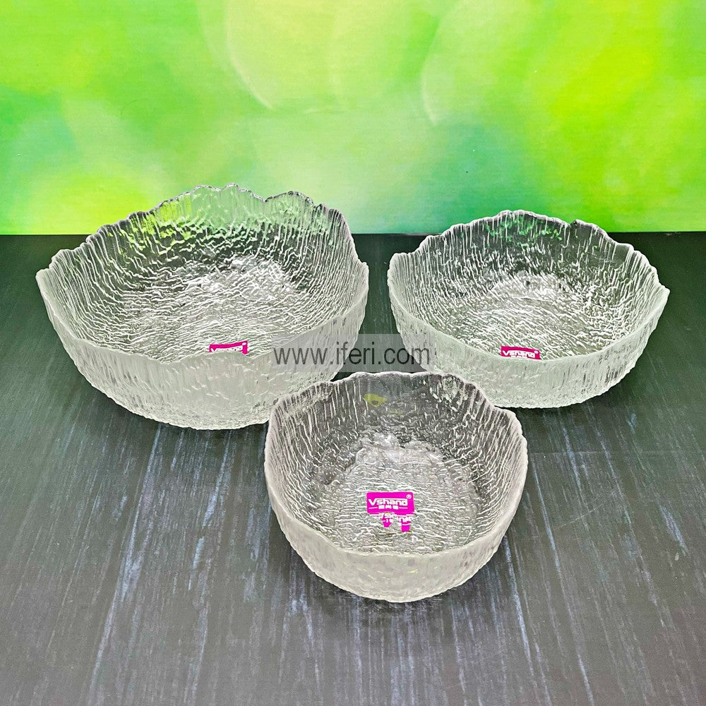 3 Pcs Glass Serving Bowl Set EB21317