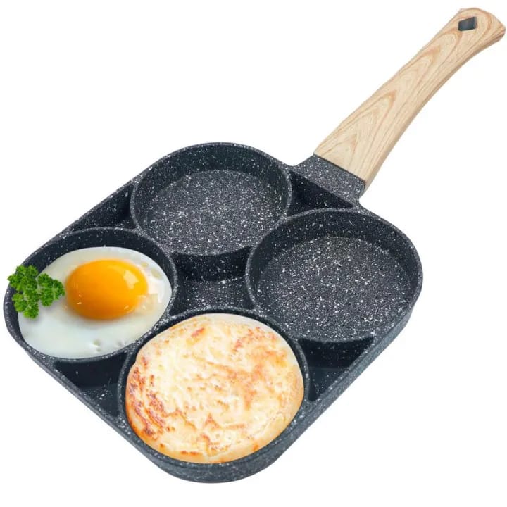 4 Part Non-Stick Egg Pancake Burger Patty Frying Pan LB6345