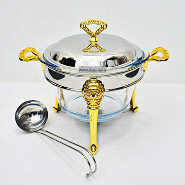 3.8 Liter Soup Serving Dish/ Chafing Dish with Warmer SY11875