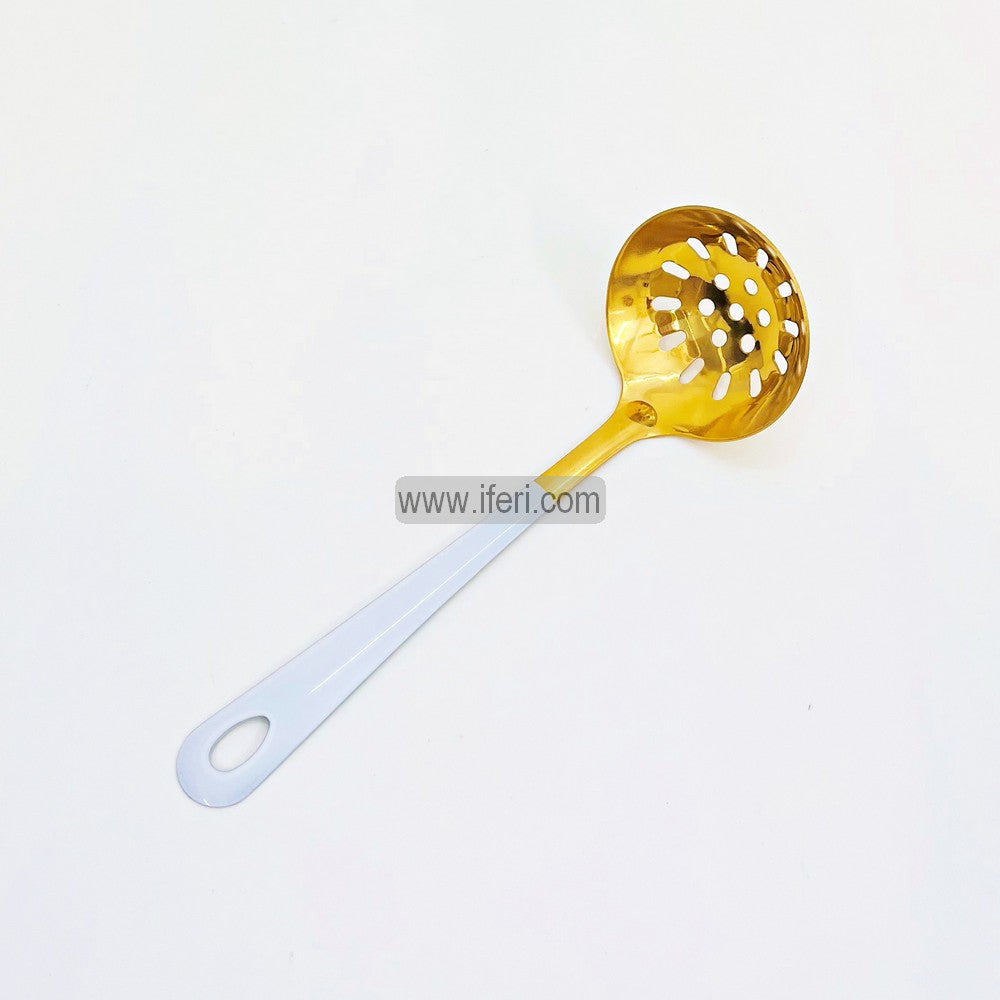 8.5 Inch Metal Golden Cooking Spoon Skimmer Spoon LB6386