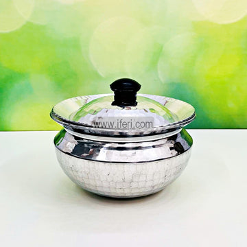 22cm Heavy Aluminium Hand Made Hammered Handi / Cookware with Lid ALM6439-2