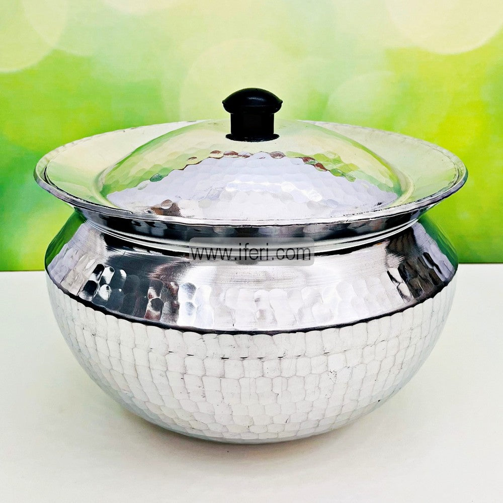 34cm Heavy Aluminium Hand Made Hammered Handi / Cookware with Lid ALM6439-6