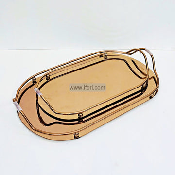 2 Pcs Exclusive Metal Serving Tray Set EB21393