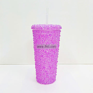 8 Inch Water Juice Sipper Bottle / Mug with Straw EB21395