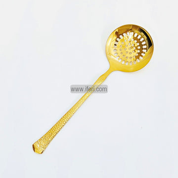 10.2 Inch Stainless Steel Golden Cooking Spoon Skimmer Spoon LB6402