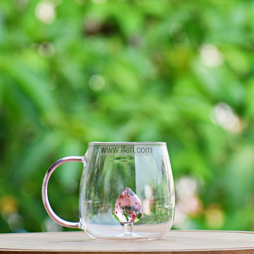 3.5 Inch Borosilicate Glass Coffee Mug FT1447