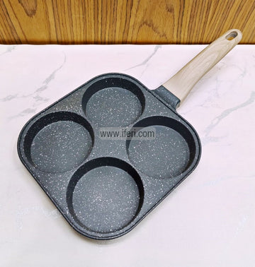 4 Part Non-Stick Egg Pancake Burger Patty Frying Pan LB6346-1