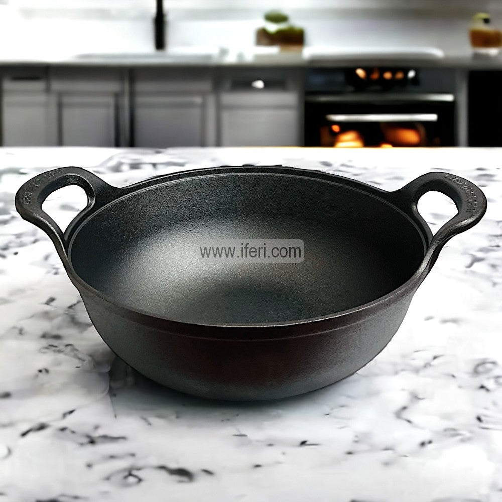 34cm Premium Quality Cast Iron Cookware / Karai ALM6465