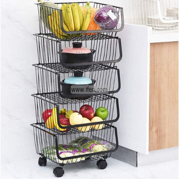 5 Tier Fruit Vegetable Storage Basket Kitchen Rack KSM0046