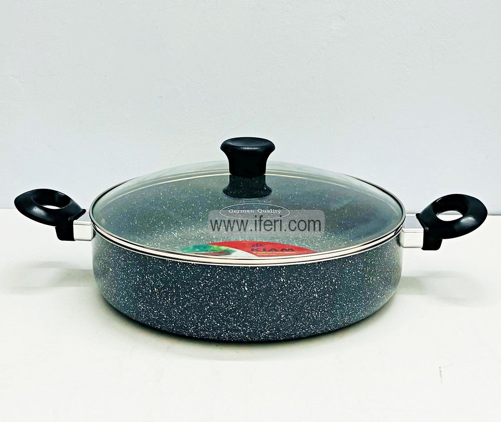 32 cm Kiam Non-stick Cookware / Shallow Casserole with Lid BCG3352