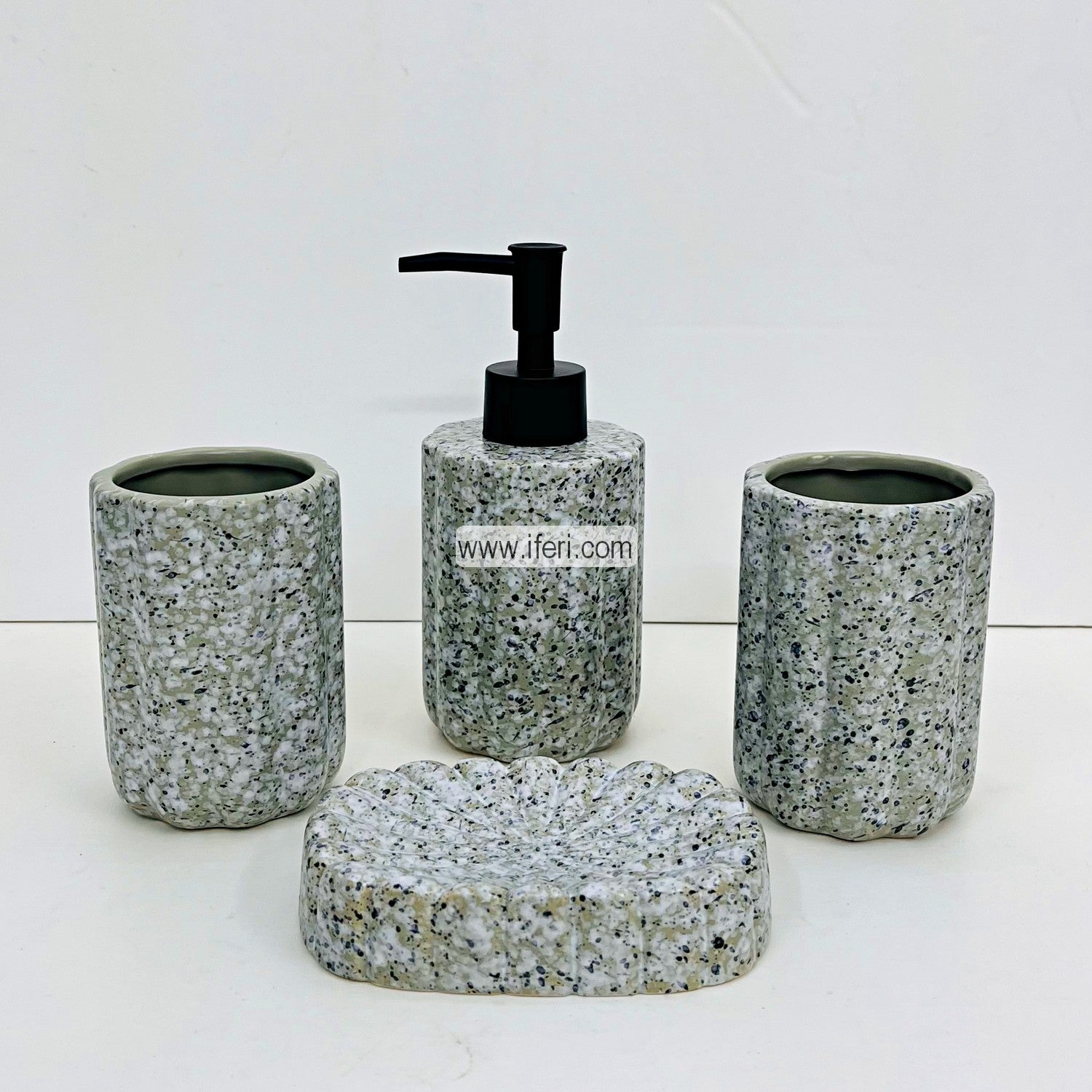 4 Pcs Ceramic Bathroom Soap Dispenser Set RY1586