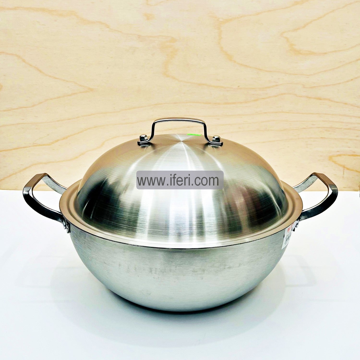 32 cm High Quality Stainless Steel Non-Stick Honeycomb Deep Cookware With Lid RY4667