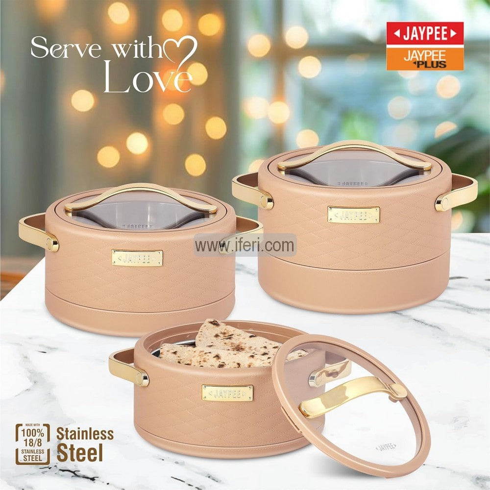 3 Pcs Jaypee Exclusive Food Storage Hotpot / Thermoware Casserole Set ALM6490