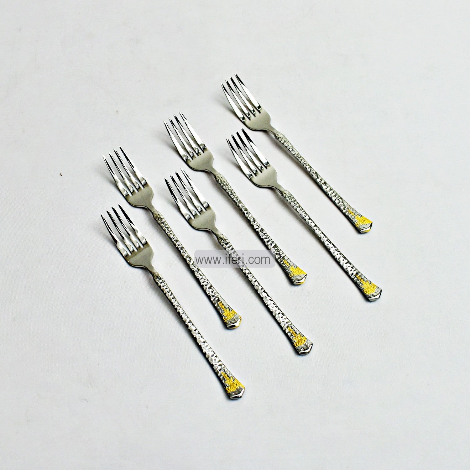 6 Pcs 6 inch Stainless Steel Silver Fork Set IF84