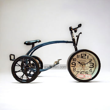 11 Inch Metal Bicycle Model Decorative Sculpture Showpiece with Table Clock RY2838