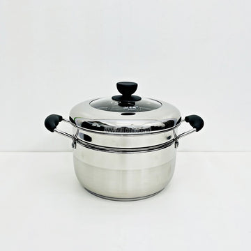 26cm Stainless Steel Food Steamer with Lid RY2896