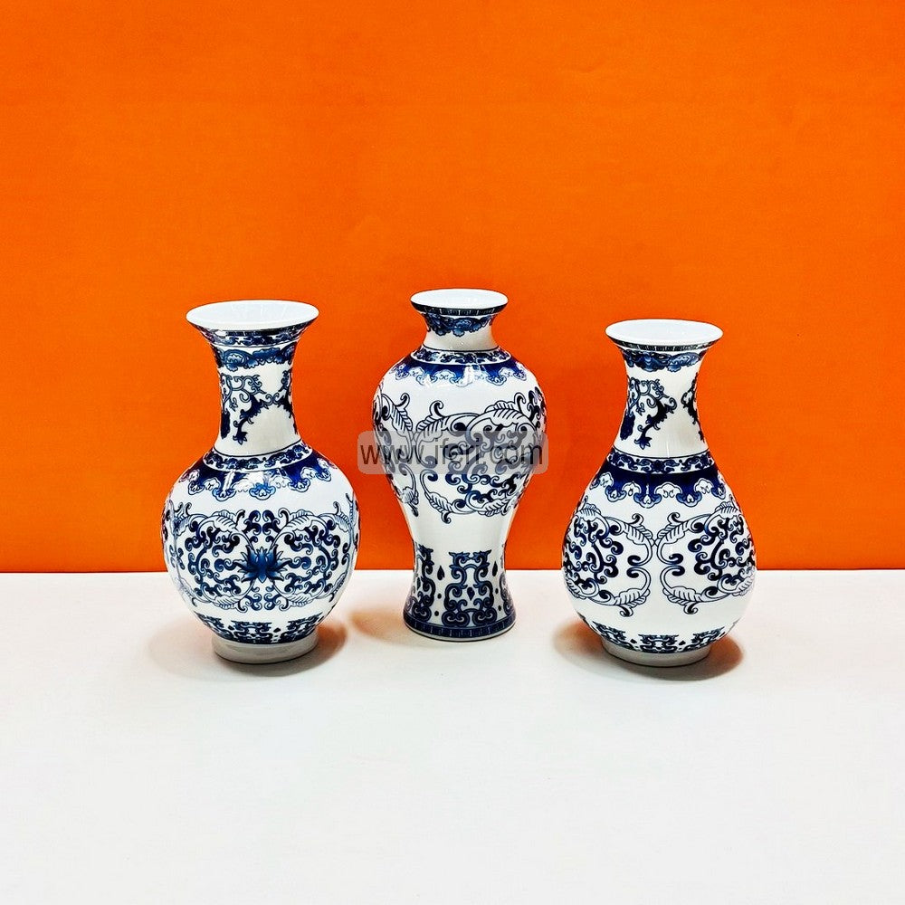 3 Pcs Small Size Exclusive Ceramic Decorative Flower Vase HR1973