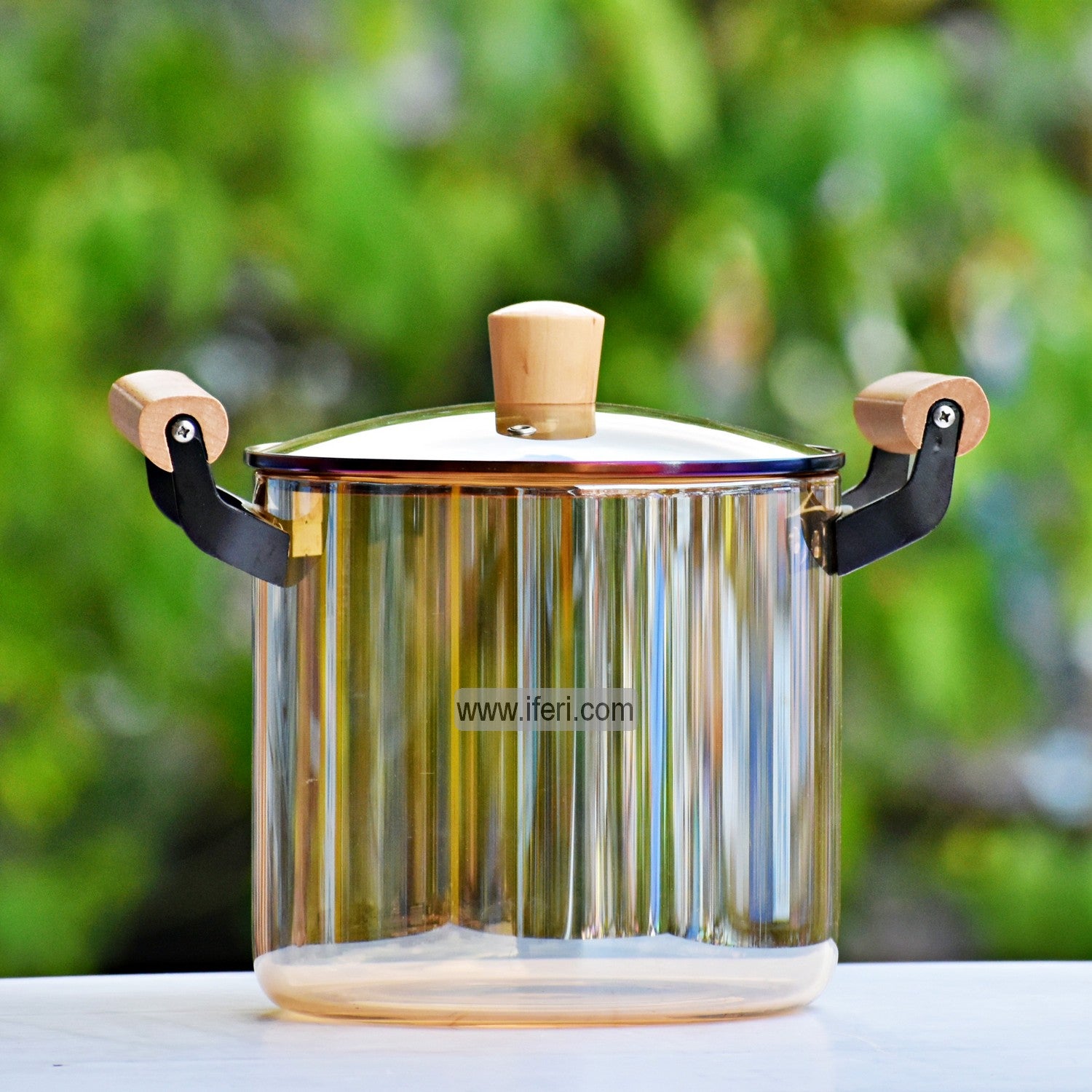 Buy Heat Resistant Borosilicate Glass Cooking Pot Online from iferi.com in Bangladesh