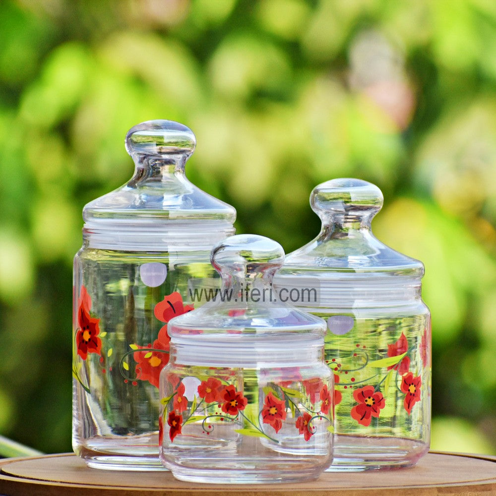 Buy Airtight Glass Cookie Jar / Pickle Jar Set Online from iferi.com in Bangladesh