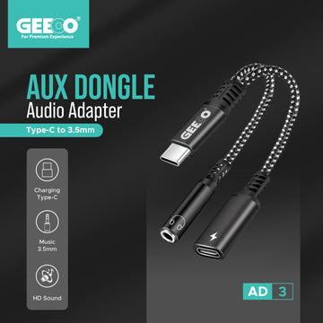 Geeoo 2 in 1 AUX Dongle Audio Adapter AD3 GT1022