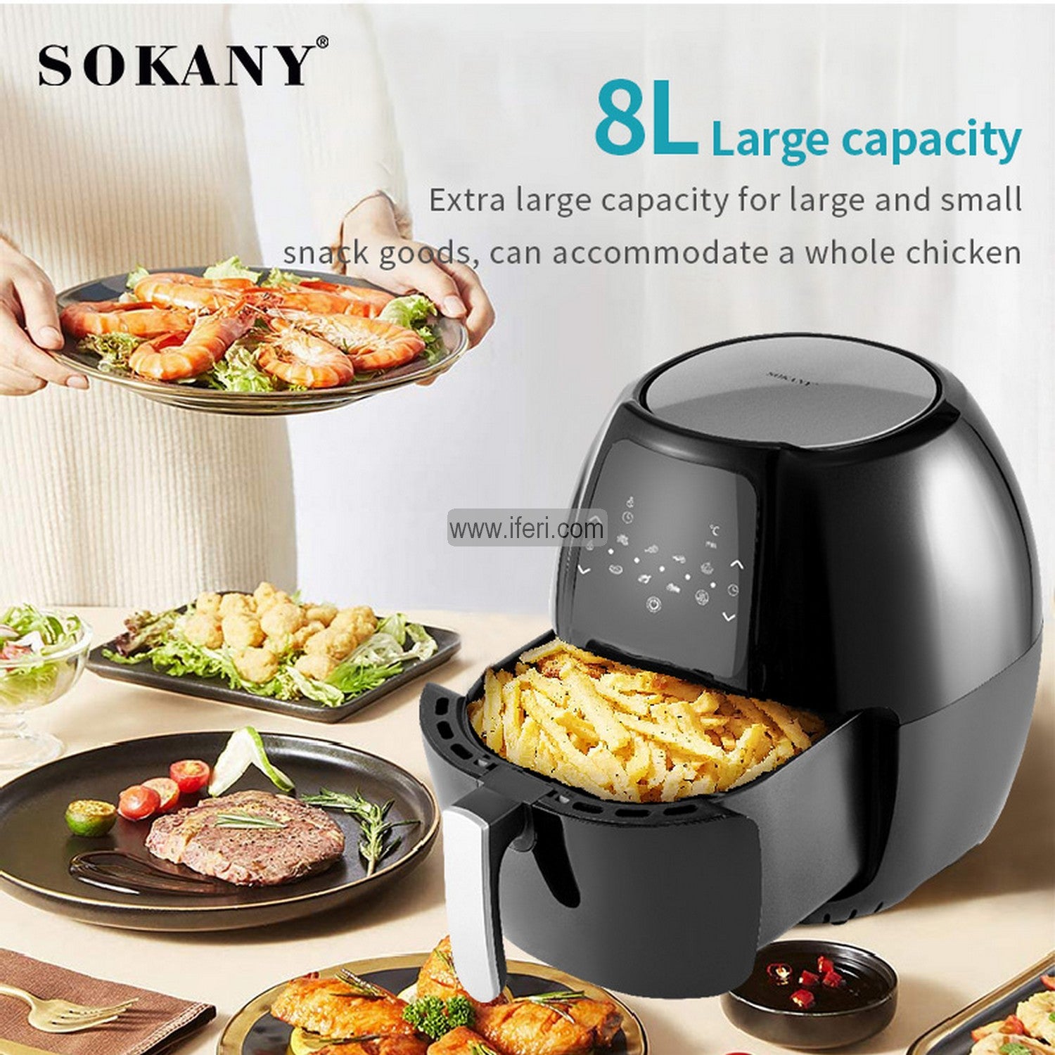 Sokany 1800W Air Fryer SK-8014