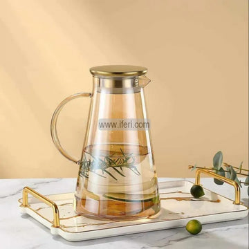 9 Inch Golden Borosilicate Glass Water Juice Jug DL1057