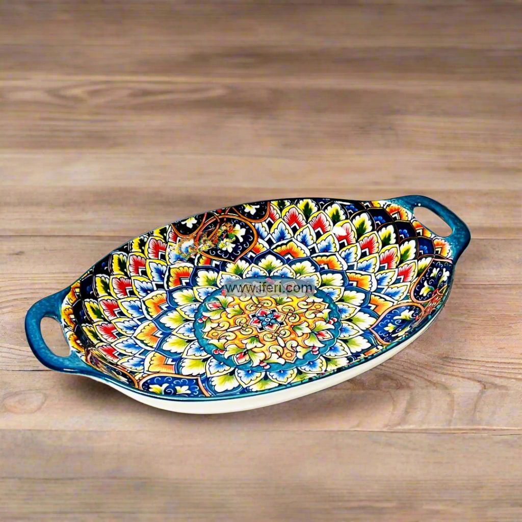 12 Inch Ceramic Kebab Serving Dish FH2500