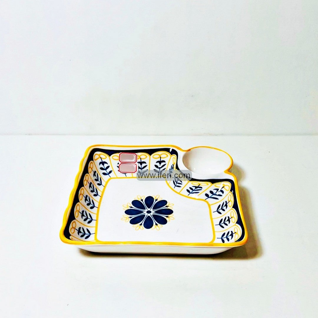 7.5 Inch Ceramic Dumpling, French Fries Serving Dish, Plate FH2525