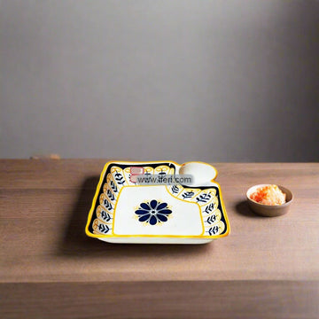 7.5 Inch Ceramic Dumpling, French Fries Serving Dish, Plate FH2525