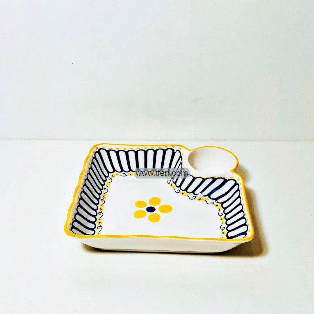 7.5 Inch Ceramic Dumpling, French Fries Serving Dish, Plate FH2528