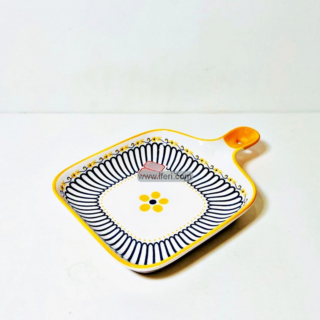 8.8 Inch Ceramic Serving Dish with Handle FH2531