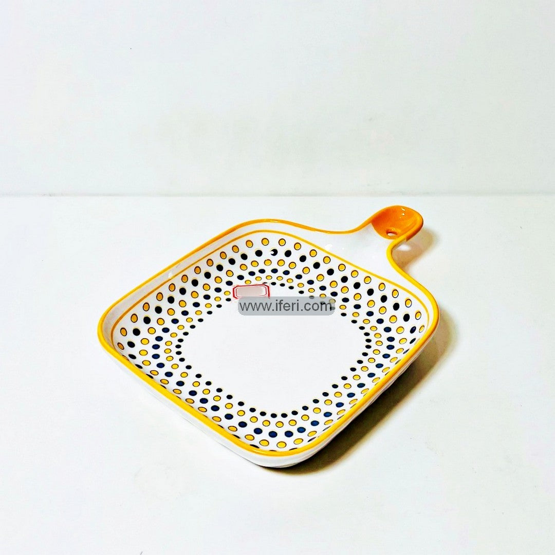 8.8 Inch Ceramic Serving Dish with Handle FH2532