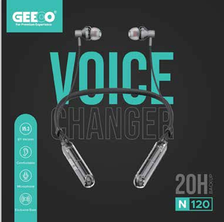 Geeoo Voice Changer Neckband Professional Bass ENC Function N120 GT2010